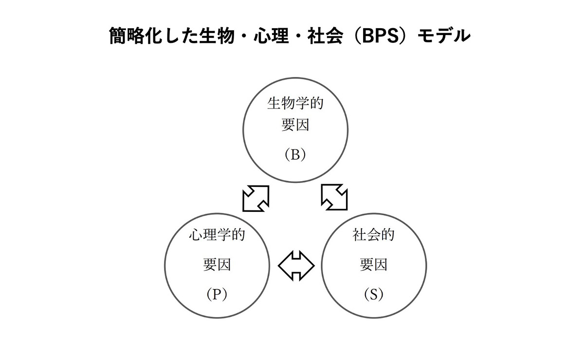 簡略化した生物・心理・社会（BPS）モデル